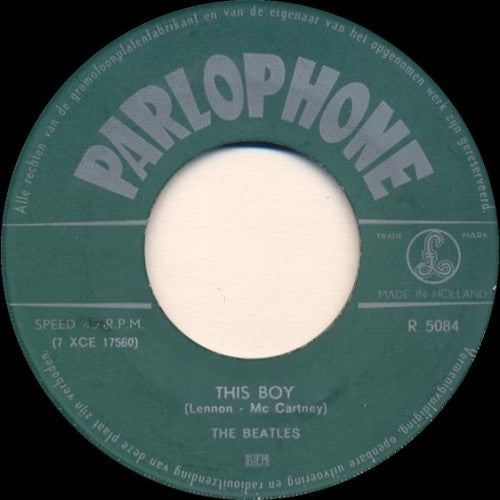 The Beatles : I Want To Hold Your Hand (7", Single, Gre)