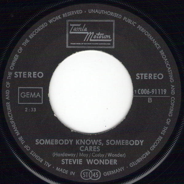 Stevie Wonder : Never Had A Dream Come True (7", Single)