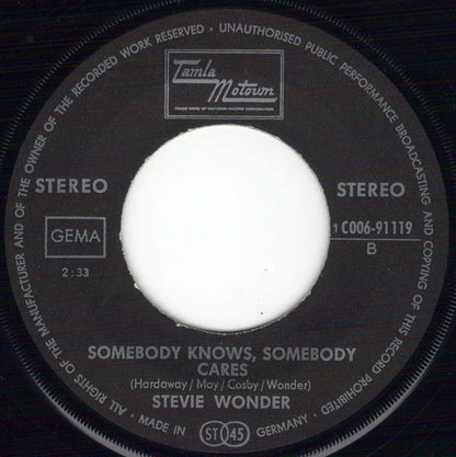 Stevie Wonder : Never Had A Dream Come True (7", Single)