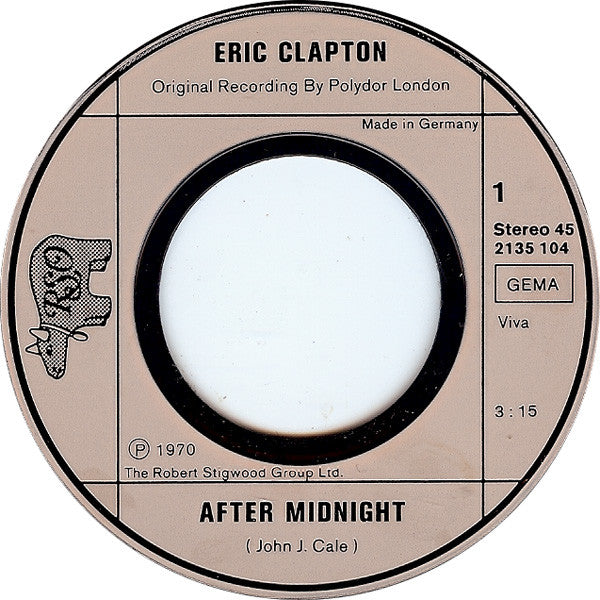 Eric Clapton : After Midnight / Layla (7", Single)
