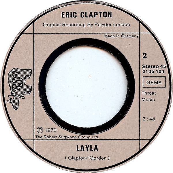 Eric Clapton : After Midnight / Layla (7", Single)