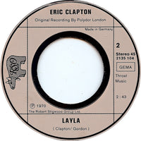 Eric Clapton : After Midnight / Layla (7", Single)