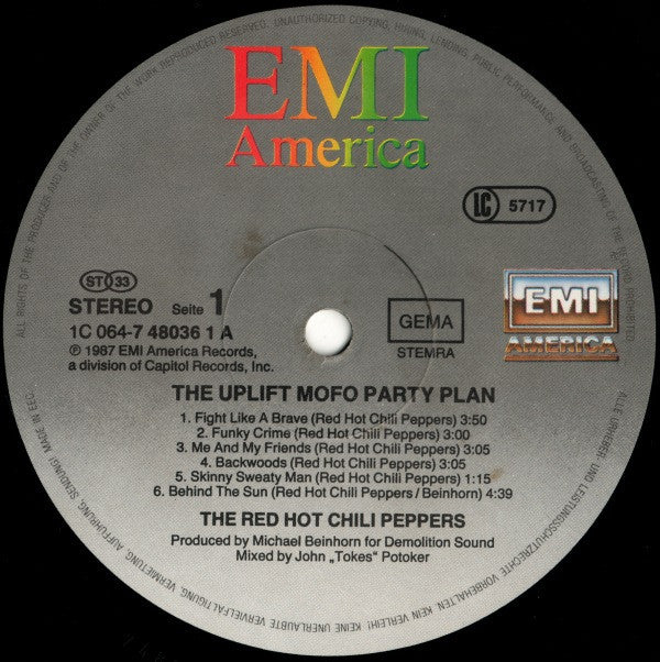 The Red Hot Chili Peppers* : The Uplift Mofo Party Plan (LP, Album)