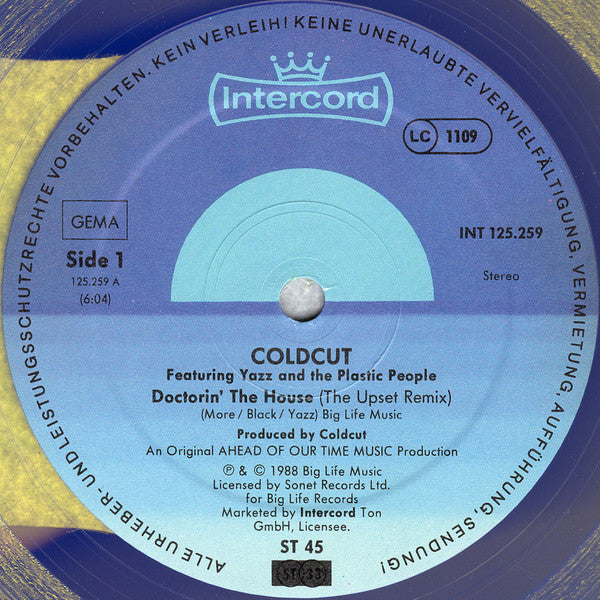 Coldcut : Doctorin' The House (The Upset Remix) (12", Maxi, Yel)