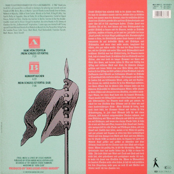 Komtur : Hans Von Stoffeln (Mein Schloss Ist Fertig) (12", Maxi)