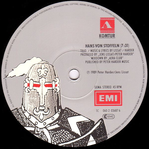 Komtur : Hans Von Stoffeln (Mein Schloss Ist Fertig) (12", Maxi)