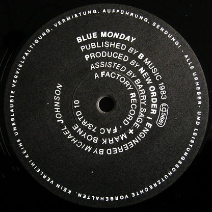 New Order : Blue Monday (12", Single, Sil)