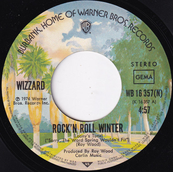 Wizzard (2) : Rock 'n Roll Winter (7", Single)