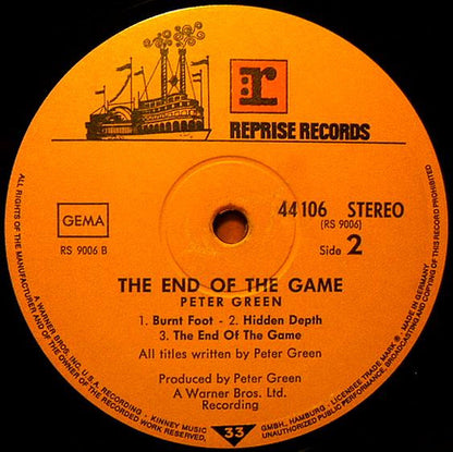 Peter Green (2) : The End Of The Game (LP, Album, RP)
