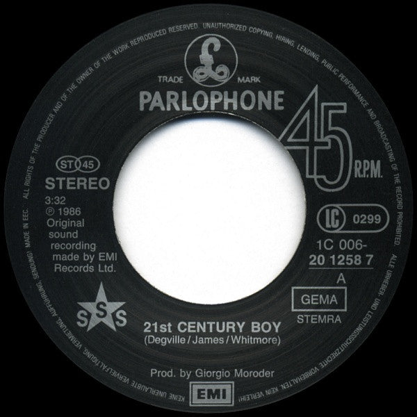 Sigue Sigue Sputnik : 21st Century Boy (7", Single)