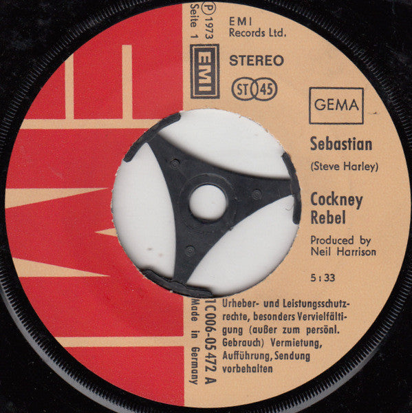 Cockney Rebel : Sebastian (7", Single)