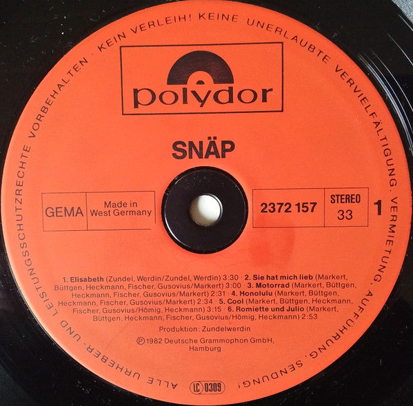 Snäp : Snäp (LP, Album)
