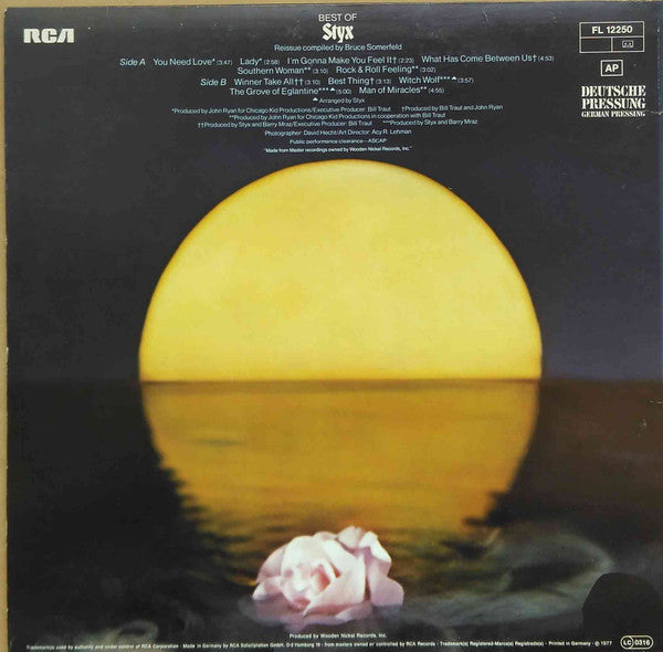 Styx : Best Of Styx (LP, Comp)