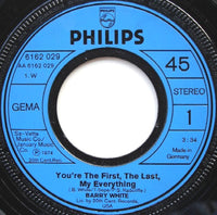 Barry White : You're The First, The Last, My Everything (7", Single)