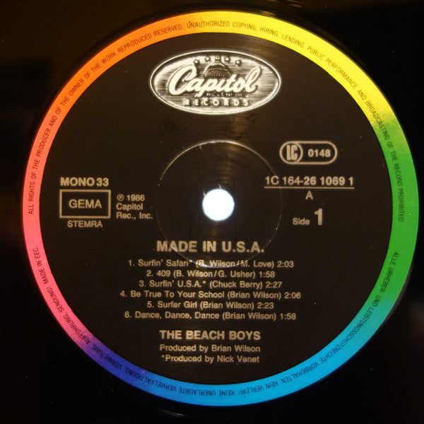 The Beach Boys : Made In U.S.A. (2xLP, Comp, Mono, Gat)