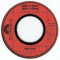 Björn + Benny + Anna + Frieda* : Ring Ring (7", Single)