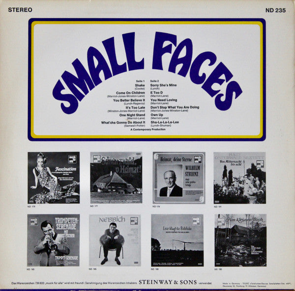 Small Faces : Small Faces (LP, Album, RE)