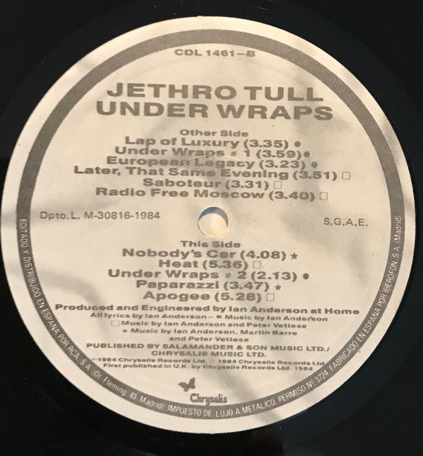 Jethro Tull : Under Wraps (LP, Album)