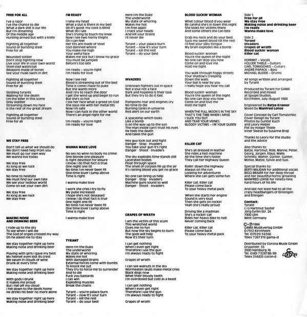 Tyrant (13) : Mean Machine (LP, Album)