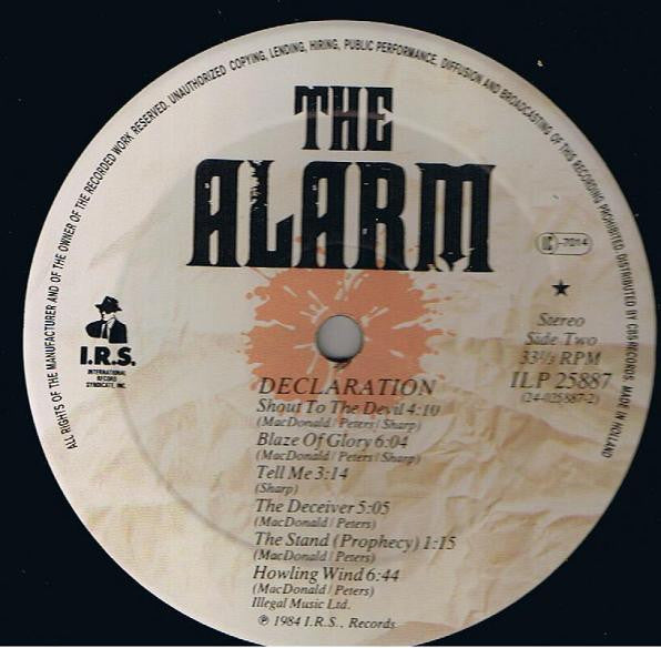 The Alarm : Declaration (LP, Album)