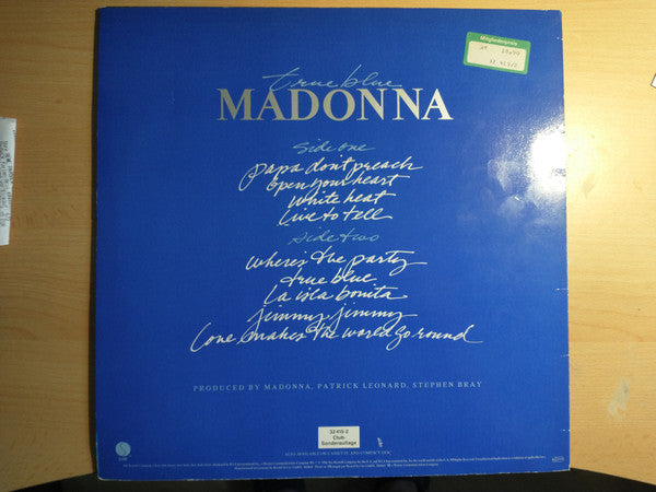 Madonna : True Blue (LP, Album, Club)