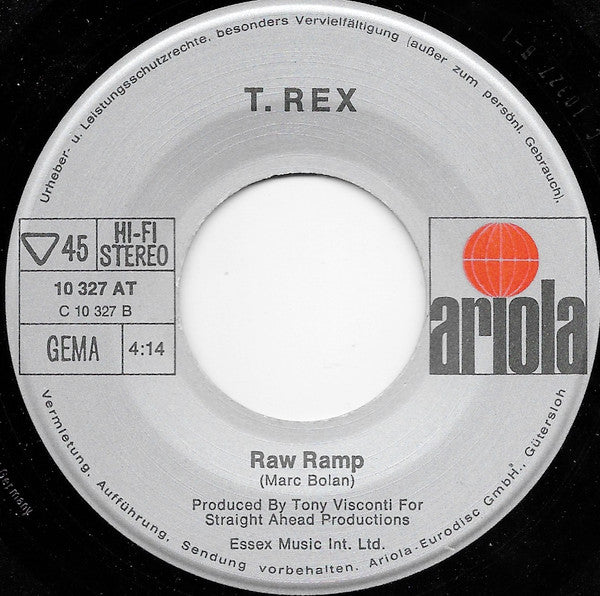 T. Rex : Get It On / Raw Ramp (7", Single)