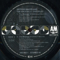 Arthur Baker And The Backbeat Disciples : The Message Is Love (12")
