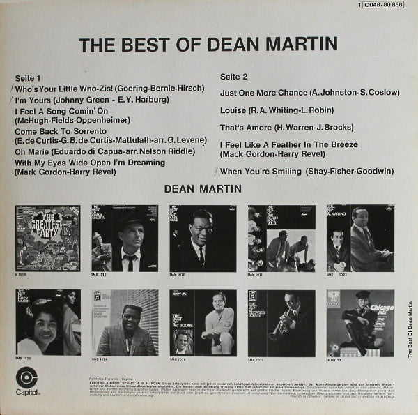 Dean Martin : The Best Of Dean Martin (LP, Comp, RE)