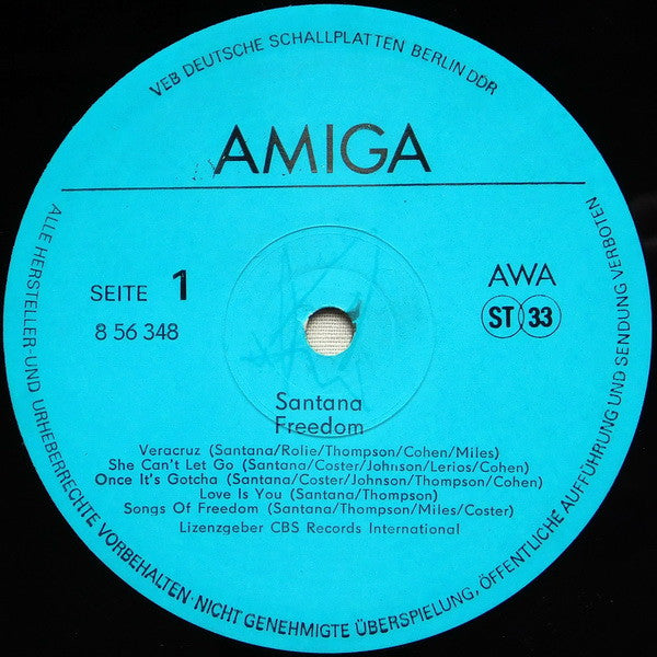 Santana : Freedom (LP, Album)