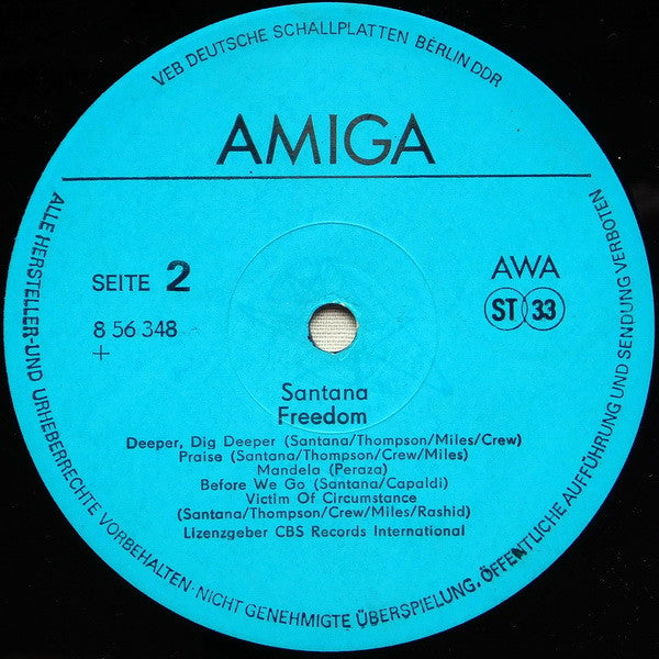 Santana : Freedom (LP, Album)
