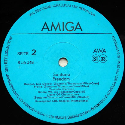Santana : Freedom (LP, Album)
