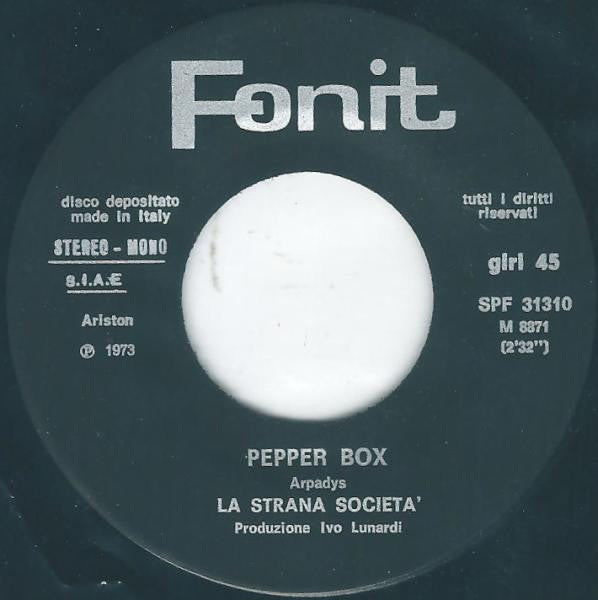 La Strana Società : Il Vagabondo Di Harlem (7")