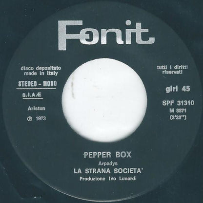 La Strana Società : Il Vagabondo Di Harlem (7")