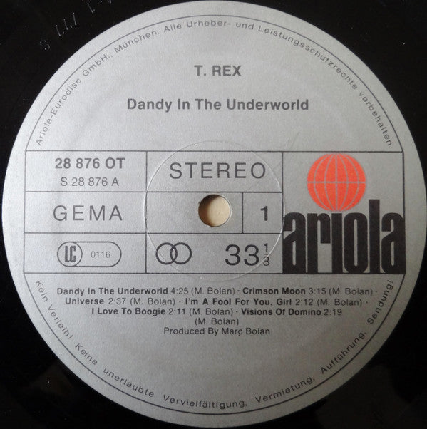 T. Rex : Dandy In The Underworld (LP, Album)