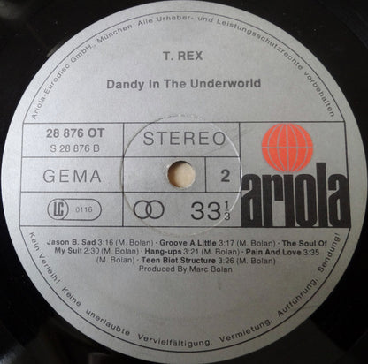 T. Rex : Dandy In The Underworld (LP, Album)