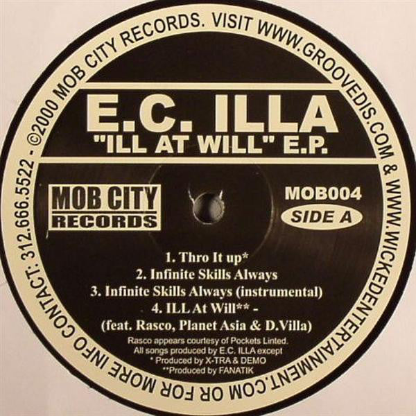 E.C. Illa* : Ill At Will EP (12", EP)