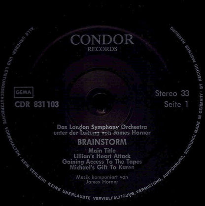 James Horner : Brainstorm (Original Motion Picture Score) (LP, Album)