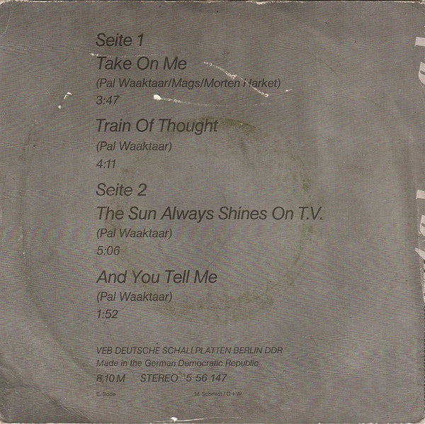 a-ha : a-ha (7", EP, Sei)