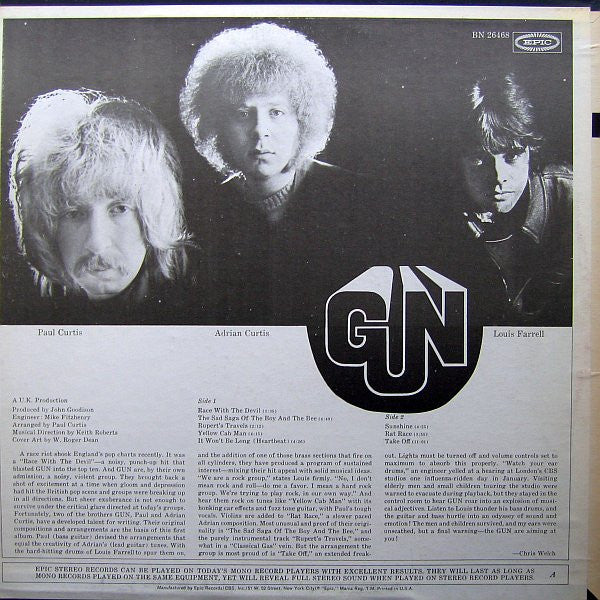 The Gun : Gun (LP, Album, RE, Ter)
