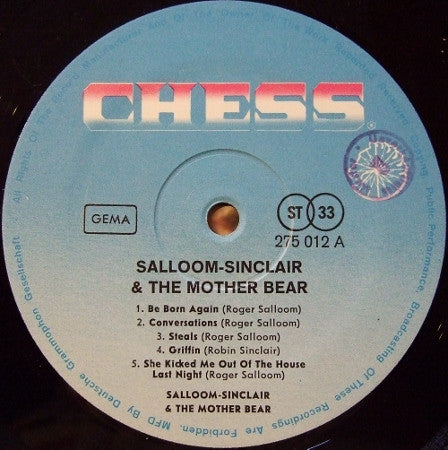 Salloom-Sinclair & The Mother Bear : Salloom-Sinclair & The Mother Bear (LP, Album)