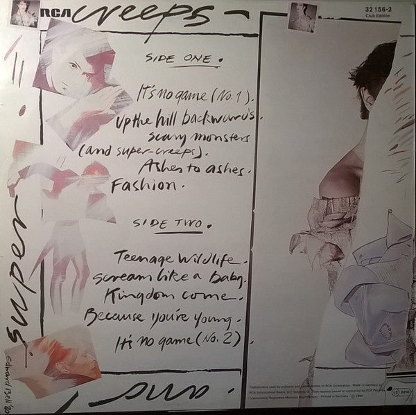 David Bowie : Scary Monsters (LP, Album, Club)