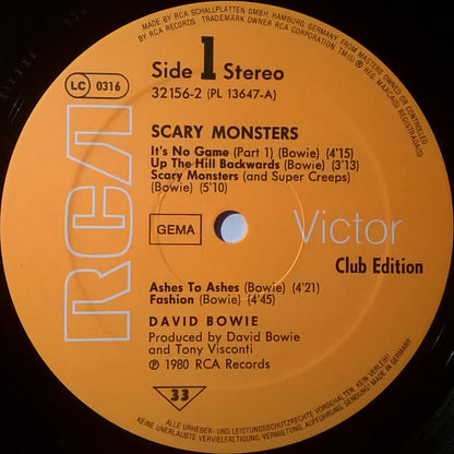 David Bowie : Scary Monsters (LP, Album, Club)