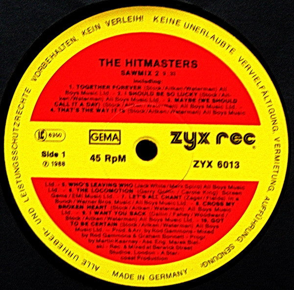 Hitmasters : Sawmix 2 (12", P/Mixed)
