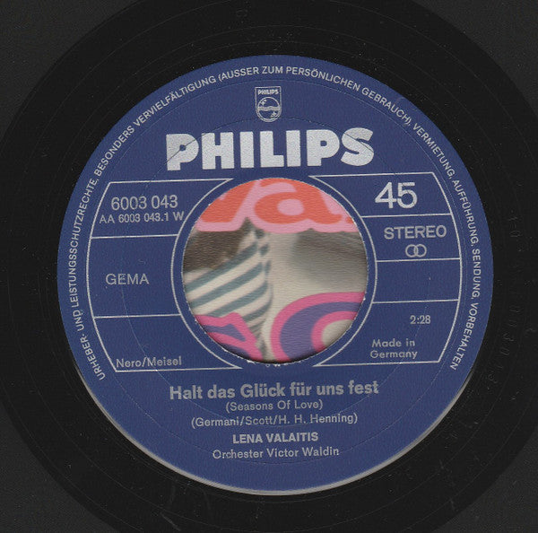 Lena Valaitis : Halt Das Glück Für Uns Fest (7", Single)