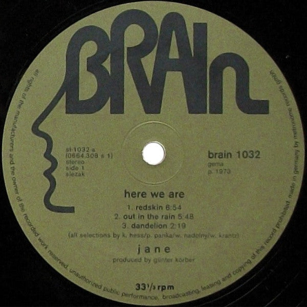 Jane : Here We Are (LP, Album, RP)