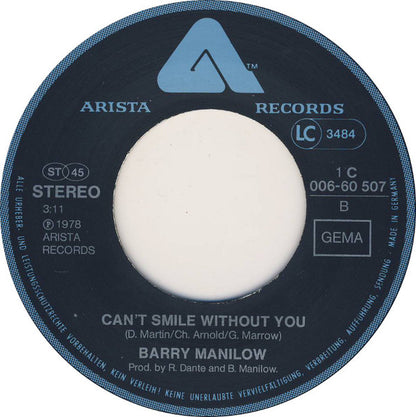 Barry Manilow : Copacabana / Can't Smile Without You (7", Single)