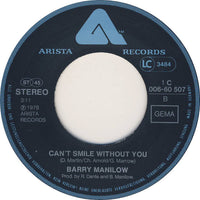 Barry Manilow : Copacabana / Can't Smile Without You (7", Single)