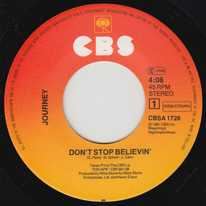 Journey : Don't Stop Believing (7", Single)
