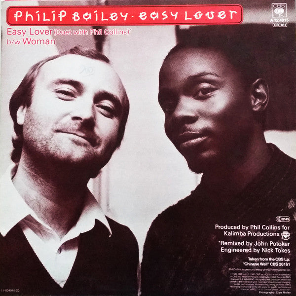Philip Bailey Duet With Phil Collins / Philip Bailey : Easy Lover (Extended Dance Remix) b/w Woman (12", Maxi)