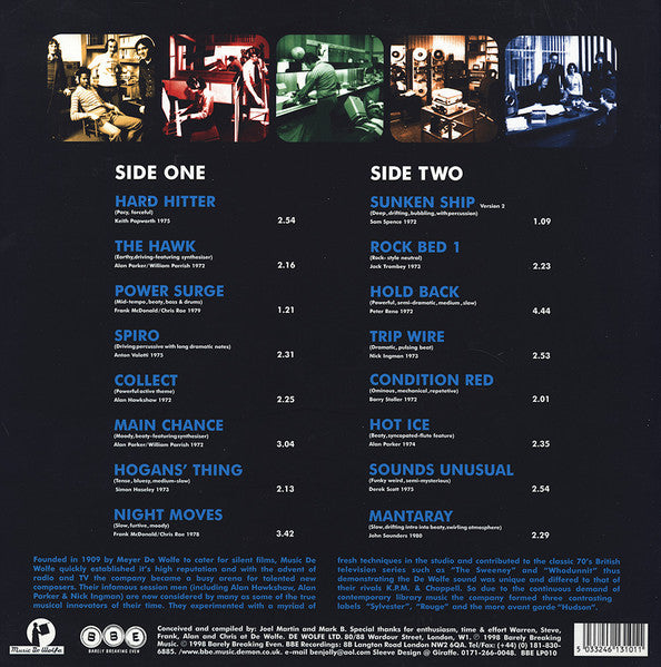 Various : Bite Hard: The Music Of De Wolfe Studio Sampler 1972-80 (LP, Comp)